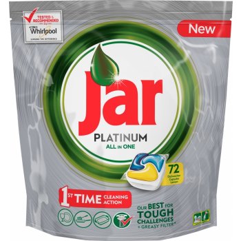 Jar Platinum All in One Lemon kapsle do myčky nádobí 72 kusů