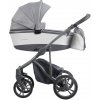 BEBETTO BRESSO GREY kočík 2v1 nafukovacie koleso sivo-biely 2022