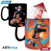 XL Hrnček teplom sa meniaci Naruto Shippuden - Naruto and Sasuke Duel - 460 ml, ABYMUG390