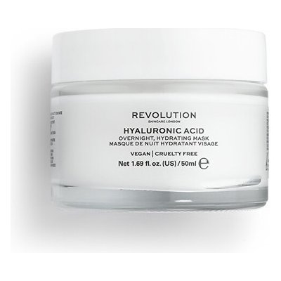 Revolution Skincare Hyaluronic Acid Overnight Hydrating Mask - Nočná hydratačná maska na tvár 50 ml