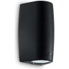 Exteriérové nástenné svietidlo Ideal lux 147819 KEOPE AP2 SMALL NERO 2xGU10 6W 4000K čierna IP55