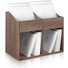 ZOMO VS-Box 200/2 Walnut (VS-Box 200/2 je praktický spôsob ako ukladať svoje vinylové platne štýlovým a účinným spôsobom. Kapacita 400 - 480 LP.)