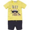 DIRKJE Set 2dielny kr. nohavice 56 Neon Yellow+Navy