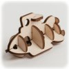 CuteWood Drevené 3D puzzle Ponorka