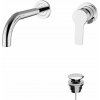 Teorema Good Life- Umývadlová batéria pod omietku, komplet, výtok 200 mm, výpusť CLICK chróm 86318