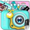 Digitálny fotoaparát ZeeTech Fotoaparát pre deti 40 Mpx poľština modrý