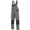CXS STRETCH Pánske montérkové nohavice s náprsenkou, šedo-čierne 1030-027-710 62