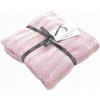 Detská deka do kočíka, tkaná Farba: ružová
