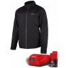 MILWAUKEE M12 HJP-201 (XXL) vyhrievaná prešívaná bunda 12V/2Ah, čierna