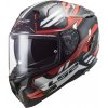 Prilba LS2 FF327 CHALLENGER SPIN black red white L 59-60