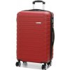 Cestovný kufor MADISSON Stripes 4W ABS M 66 L červená