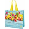 Taška nákupná laminovaná 45 x 40 x 18 cm Tulipány