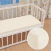 Detské froté napínacie prestieradlo do postieľky FR-002 Smotanové 70 x 140 x 10 cm - do postieľky