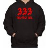 Fajntričko Mikina- 333 - Only half evil (polovičný diabol), Farba čierna, Strih/ Variant Pánsky/UNISEX