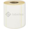 Labelea Samolepiace TERMO etikety 100x70 mm biele papierové, 750 etikiet na rolke, Farba etikiet Biela, Vnútorný priemer dutinky 40 mm ETM100070W