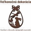 Veľkonočné vajíčko na zavesenie 14 Tmavá