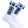 Sneakfreaxx Sneak Woof Puppy Socks Blue, bavlnené ponožky s labkami