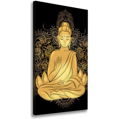 Vertikálny foto obraz na plátne Buddha a mandala 50x100 cm