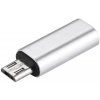 AppleKing redukcia z lightning female na micro USB male – strieborná - možnosť vrátiť tovar ZADARMO do 30tich dní