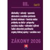 Zákony III. B / 2026 - Sociálne zabezpečenie a príspevky