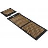 Rebel RBA-6012-GL Akupresúrna masážna podložka EKO + vankúš 110 x 42 cm, čierna a zlatá