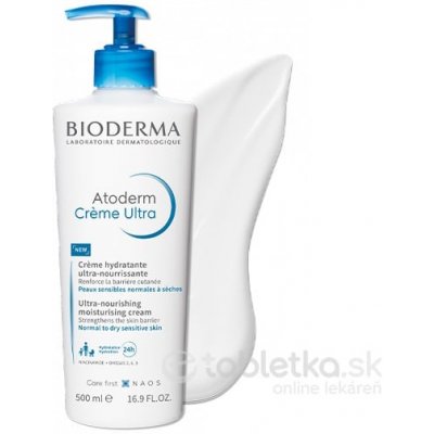 Bioderma Atoderm Crème Ultra vyživující a hydratační tělový krém 500 ml