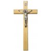 Kríž: drevený s Benediktínskou medailou (KVZ004) - 32 cm - prírodný
