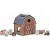 Domček s vkladacími tvarmi drevený Farma