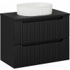 Súprava skrinka Comad Nova Black NOVA BLACK D2 82-80-2S, umývadlo Comad Beyond 5 BEYOND 5 WHITE ( E-6564 ), NOVA BLACK B 89-80