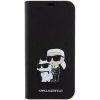 Karl Lagerfeld Saffiano Karl and Choupette NFT na Apple iPhone 15 Pro Max čierne