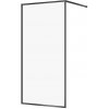Cersanit LARGA Walk-In sprchový kút k stene 100x200, Čierna, Číre skloavzpera S932-139 S932-139