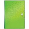 Harmoniková doska, A4, PP, 6 priehradiek, LEITZ Wow, zelená