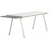 PLAN Kancelársky písací stôl LAYERS, výsuvná prostredná doska, 170 cm, biela/grafit