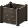 STEFANPLAST Kvetináč, vyvýšený záhon ITALIA 43x43x35cm moka