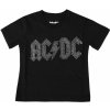 Tričko metal ROCK OFF AC-DC Logo Embellished Čierna