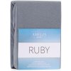 Froté prestieradlo s gumou AmeliaHome Ruby tmavosivé, veľkosť 80-90x200+30