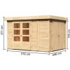 Drevený záhradný domček RETOLA 4 Lanitplast