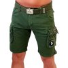 Alpha Industries Crew Short Patch Dark Olive pánske šortky Farba: zelená, Veľkosť: 31