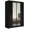 Signal Veľká šatníková skriňa MIAMI II čierna šírka 120 cm
