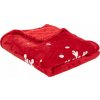 Atmosphera deka polyester červená 130x180