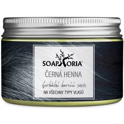 Soaphoria Bylinná farbiaca zmes na vlasy z henny - čierna 100 g