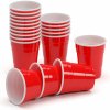 BeerCup Nadal, červené poháre na šoty, 2 oz, 50ml, poháre na alkohol, znovu použiteľné, robustné (144)