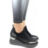 Dámske čierne poltopánky Badda