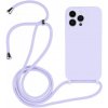 AppleKing silikónový kryt so šnúrkou pre iPhone 14 Pro Max - svetlofialový - možnosť vrátiť tovar ZADARMO do 30tich dní