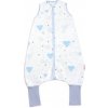 Letný spací vak s nohavičkami 90 cm Baby Nellys I love Boy, modrá/biela Baby Nellys