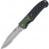 CRKT CR-6855 IGNITOR® Black/Green Veff Serations vreckový nôž 8,6 cm, zeleno-čierna, G10