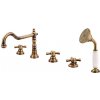 MORAVA RETRO - 5-otvorová vaňová batéria, stará mosadz (bronz) MK364.0PSM, RAV Slezák Farba: Stará mosadz (bronz), Rozmer: 1/2