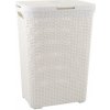 Kôš na prádlo, ratanový, 60 l, krémový, CURVER