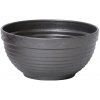 Prosperplast Dekoratívny kvetináč MISAS grafitový, variant 22,5 cm