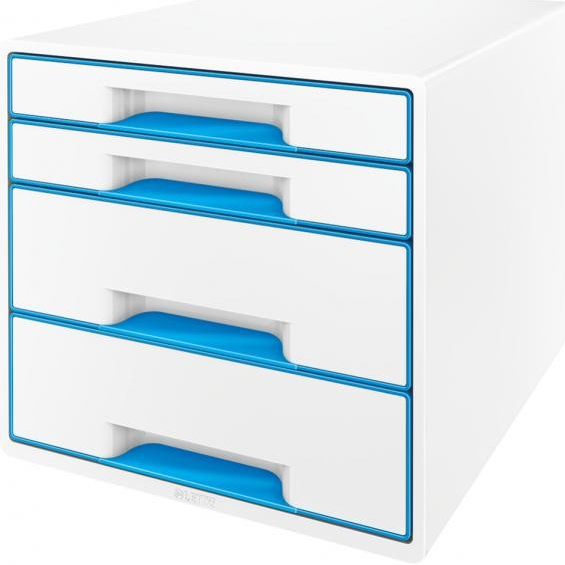 Úložný box LEITZ Zásuvkový box Leitz WOW modrý (ES521336) - Zoznamtovaru.sk